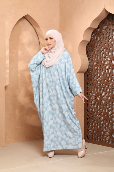 Kaftan ayana - Blue white